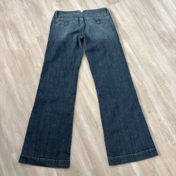 American Eagle Y2K  Wide Leg Low Rise Jeans size 6 - Picture 2 of 6